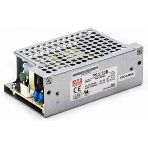 PSC-60B-C Блок питания c функцией ИБП и сигнальными выходами Вых1: 27,6В/1,4А; АКБ: 27,6В/0,75А; 59,34Вт, Mean Well PSC-60B-C Блок питания c функцией ИБП и сигнальными выходами Вых1: 27,6В/1,4А; АКБ: 27,6В/0,75А; 59,34Вт, Mean Well